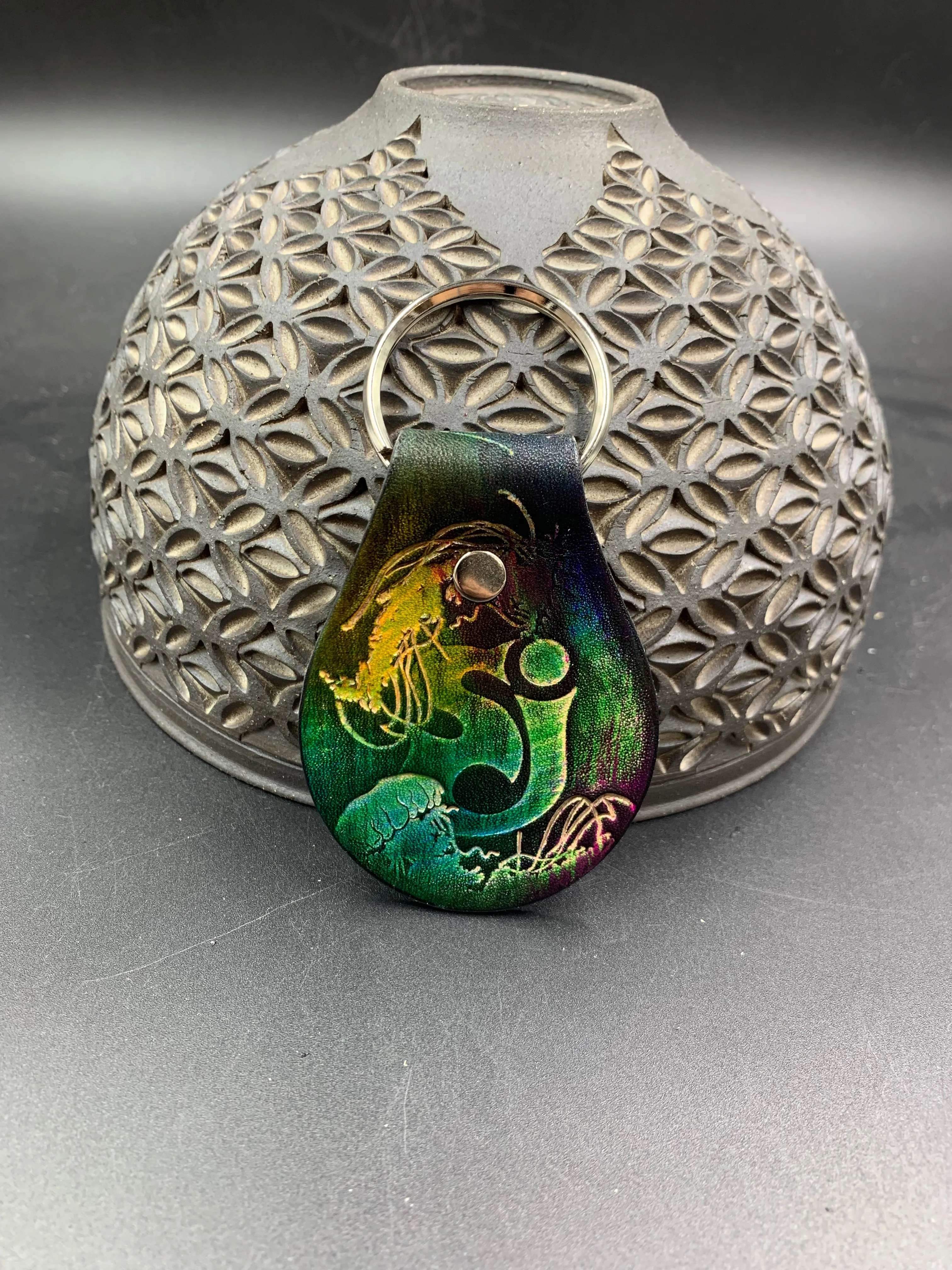 Stamped Leather Keychain - String Cheese Incident