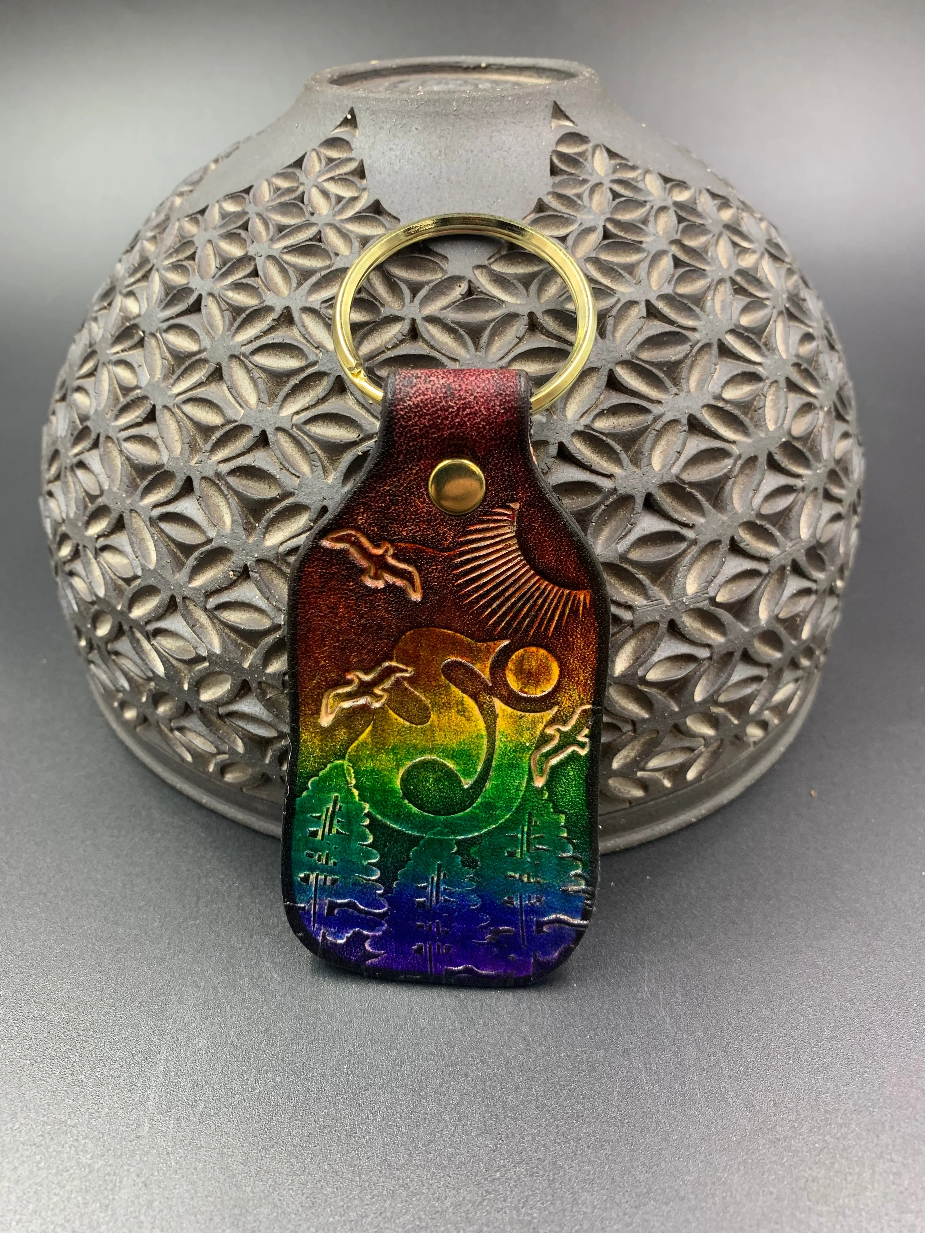 Stamped Leather Keychain - String Cheese Incident
