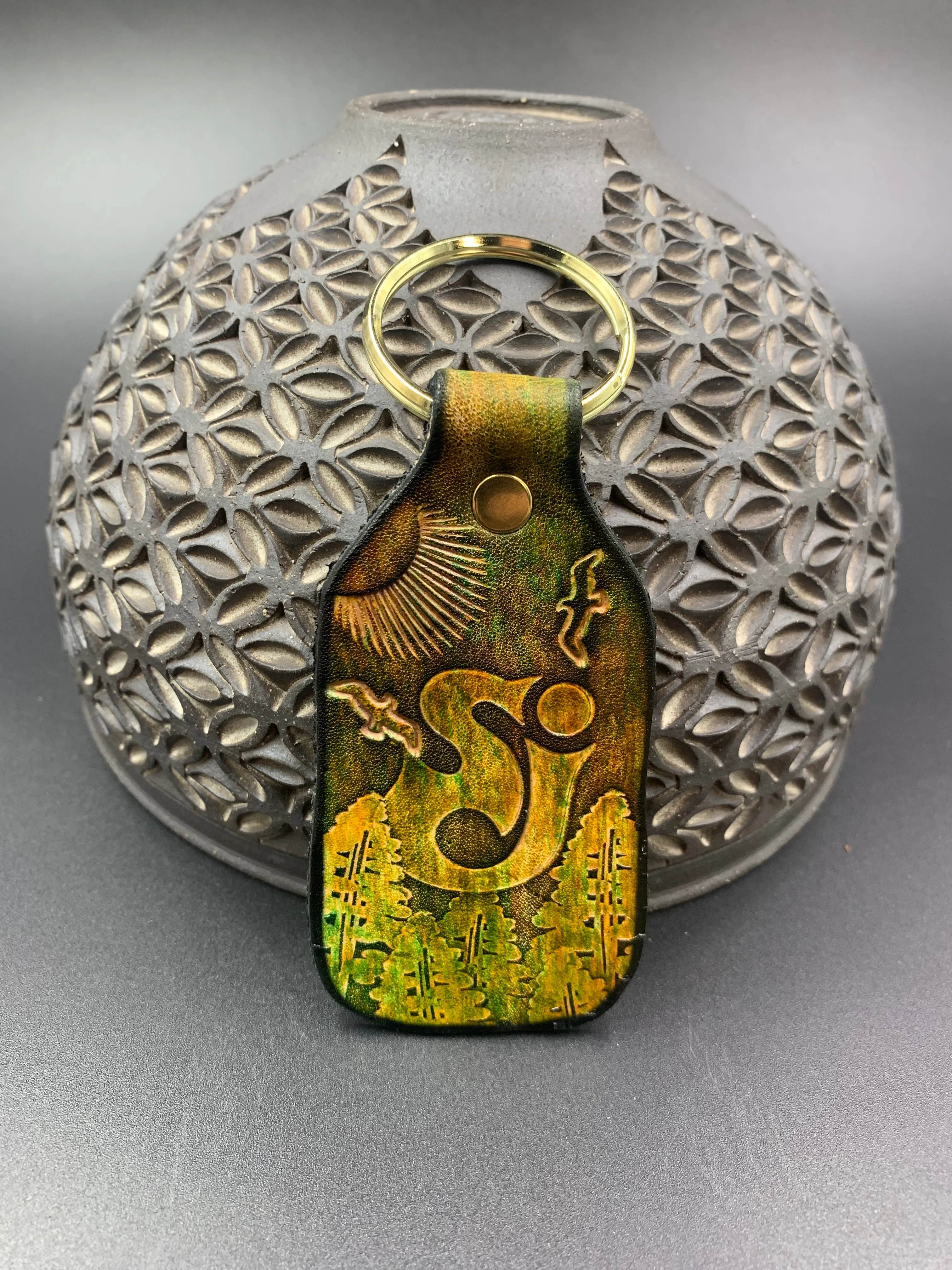 Stamped Leather Keychain - String Cheese Incident