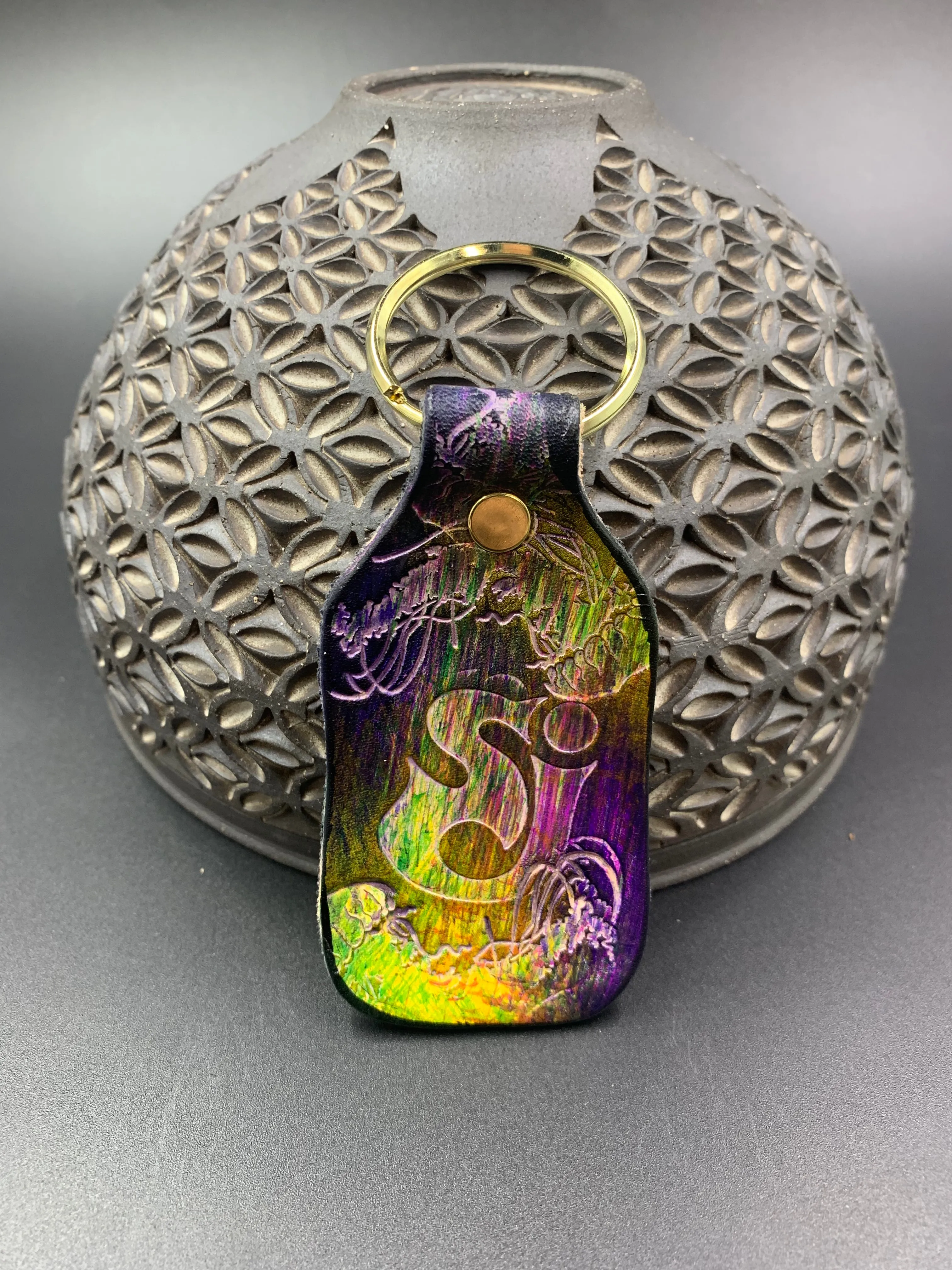 Stamped Leather Keychain - String Cheese Incident