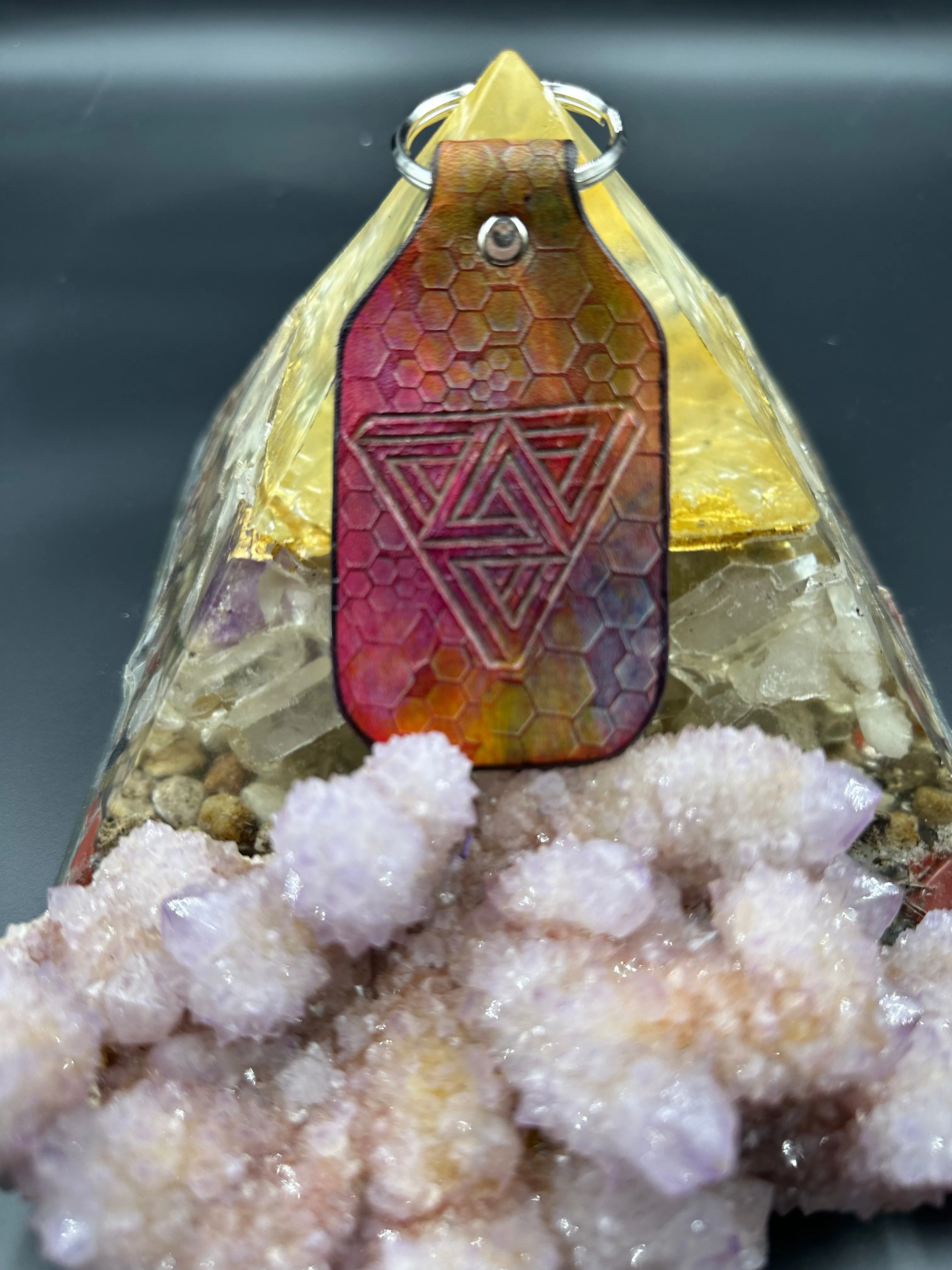 Stamped Leather Keychain - Sts9 Ad Explorata