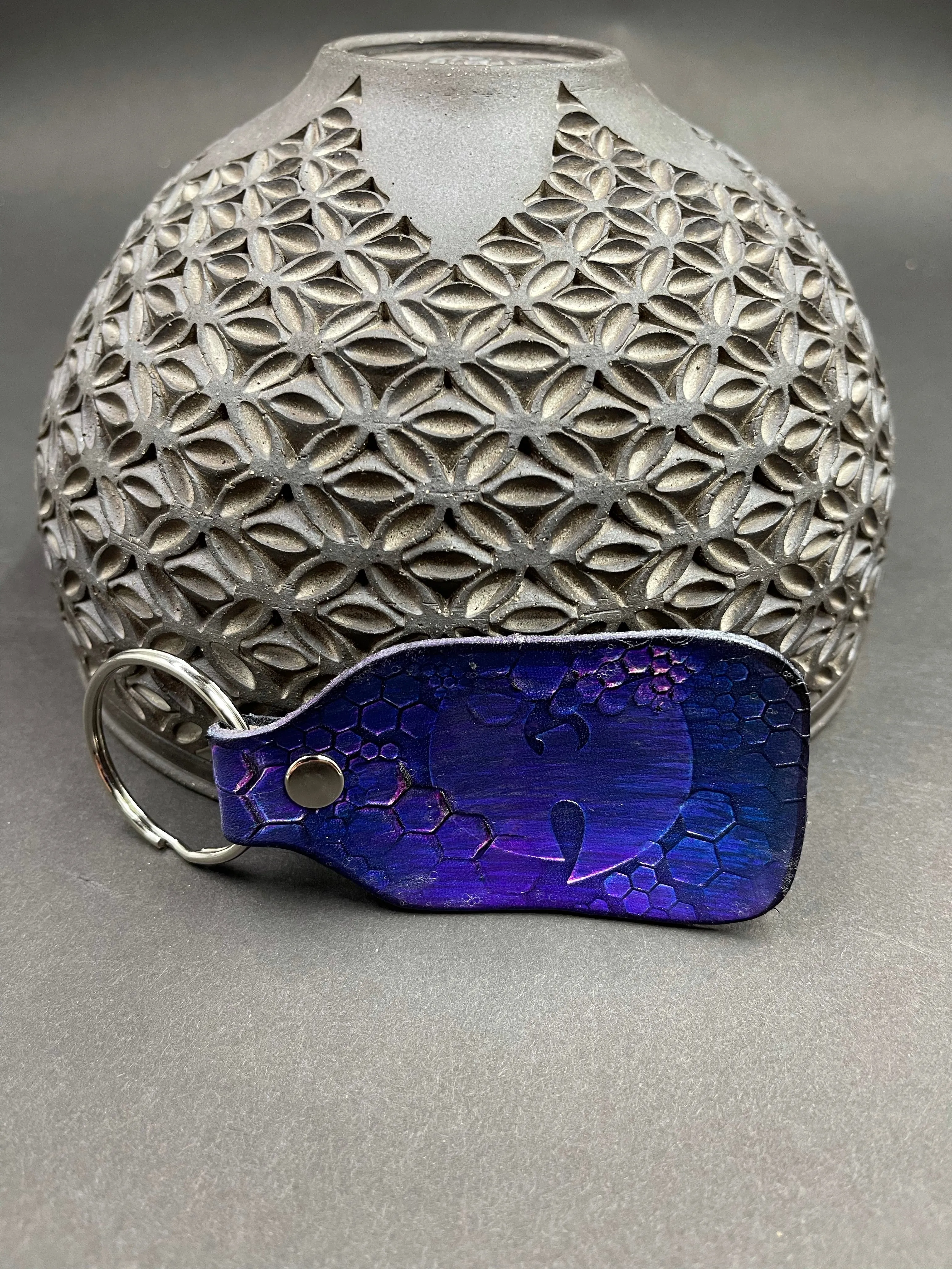 Stamped Leather Keychain - Wu Tang