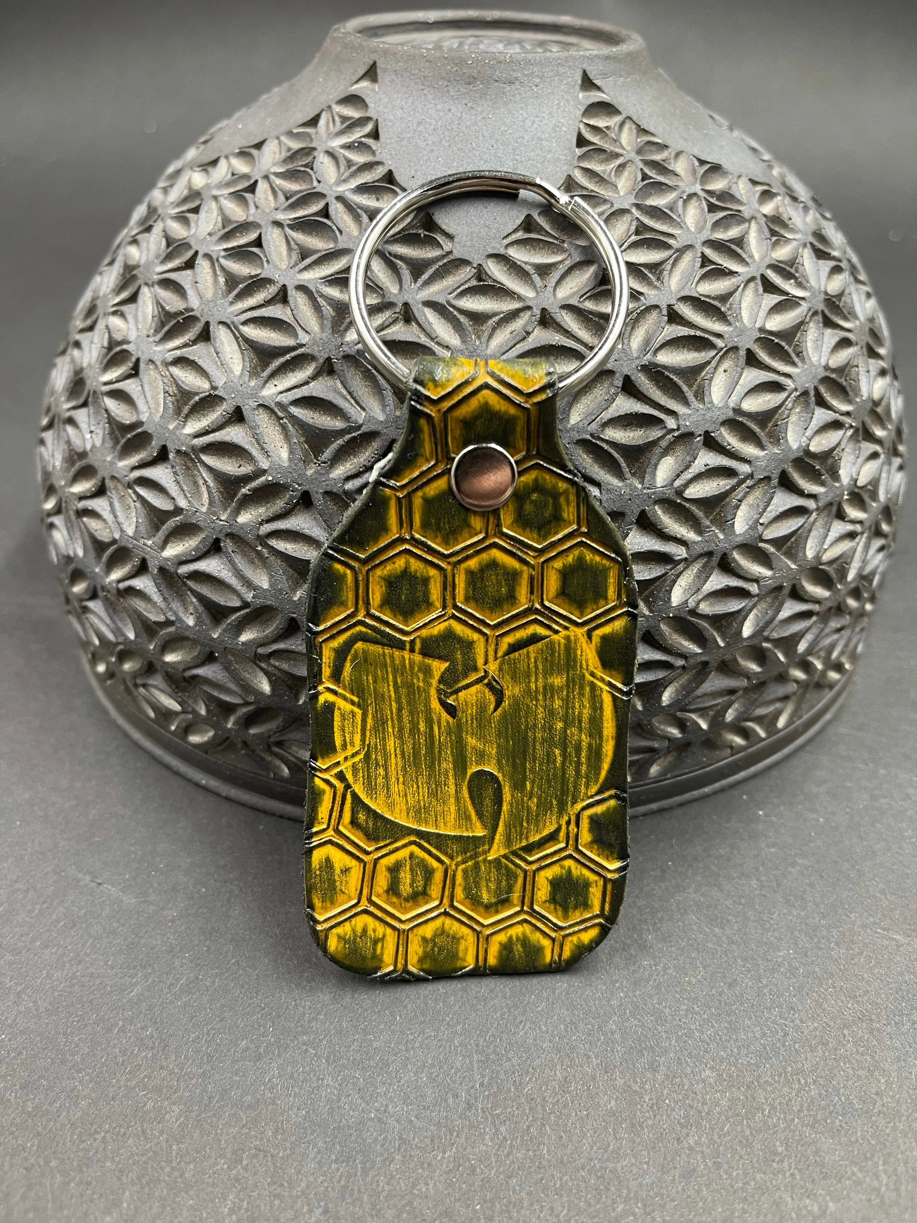 Stamped Leather Keychain - Wu Tang