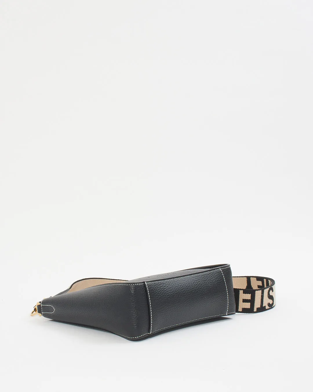Stella McCartney Black Pebbled Vegetarian Leather Crossbody