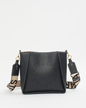 Stella McCartney Black Pebbled Vegetarian Leather Crossbody