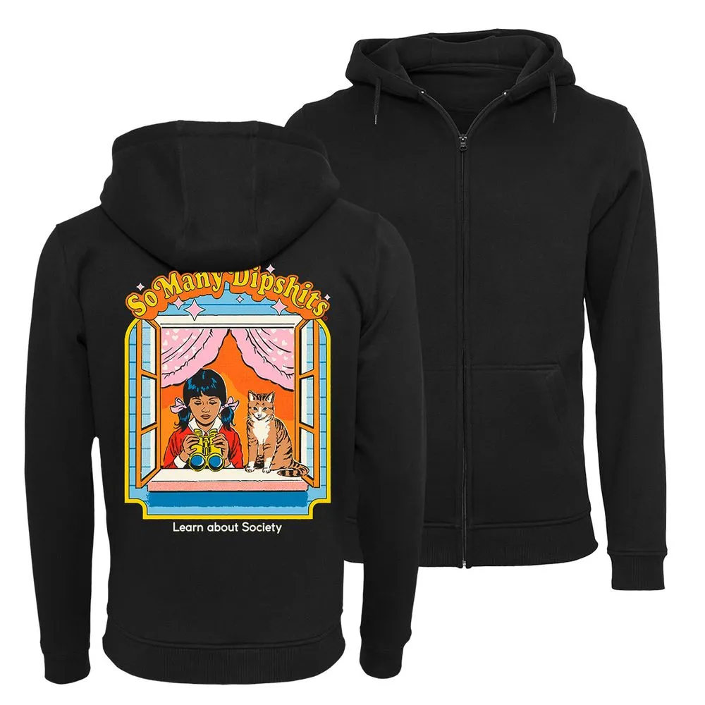Steven Rhodes - So Many Dipshits - Zip-Hoodie