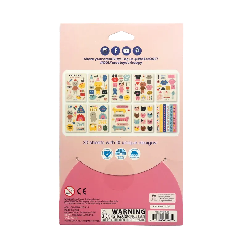 Stickiville x Suzy Ultman: A Whole Lotta Stickers!  - Dress Up Cats
