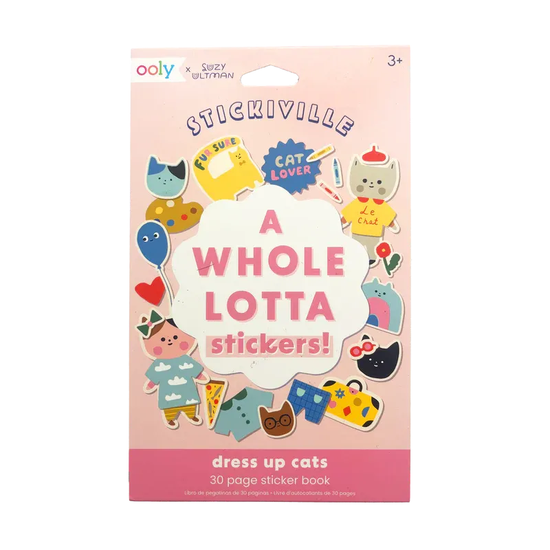 Stickiville x Suzy Ultman: A Whole Lotta Stickers!  - Dress Up Cats
