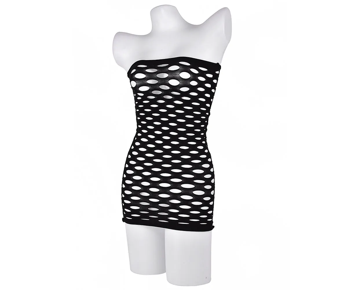 Strapless Series Fishnet Club Tube Sexy Lingerie Dress