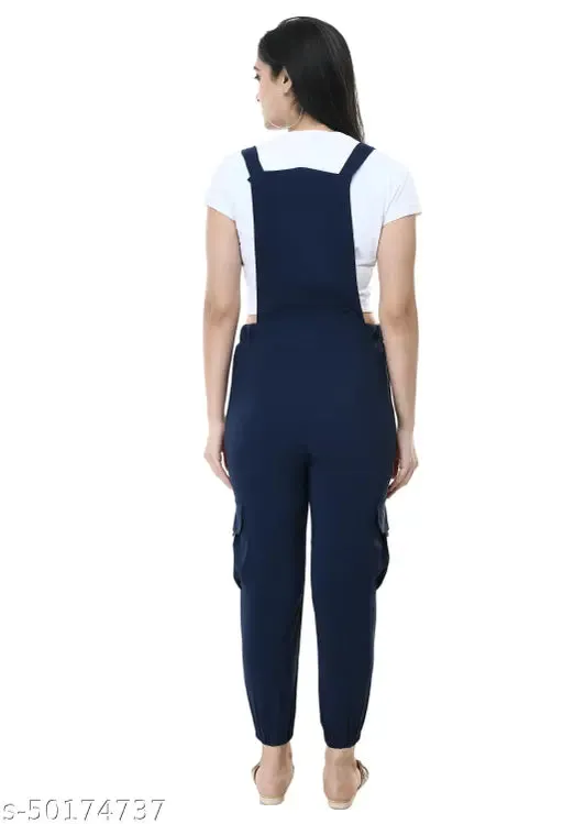 Stylish Graceful Classy Elegant Fancy Women Trending Stylish Latest Fashionable Full Length Striped Fabulous Navy Jumpsuits S28 M30 L32  XL34