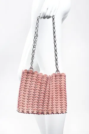 Suede Disc Chain Bag