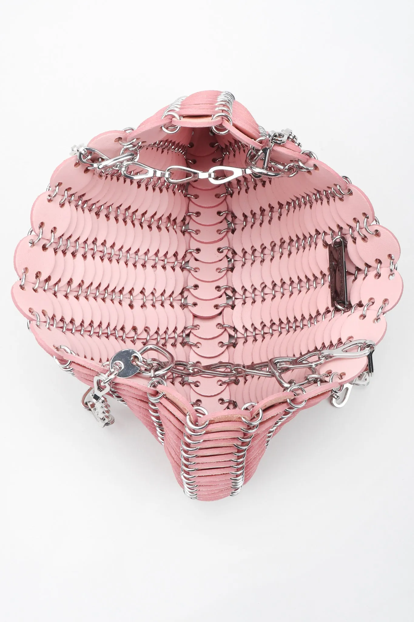 Suede Disc Chain Bag