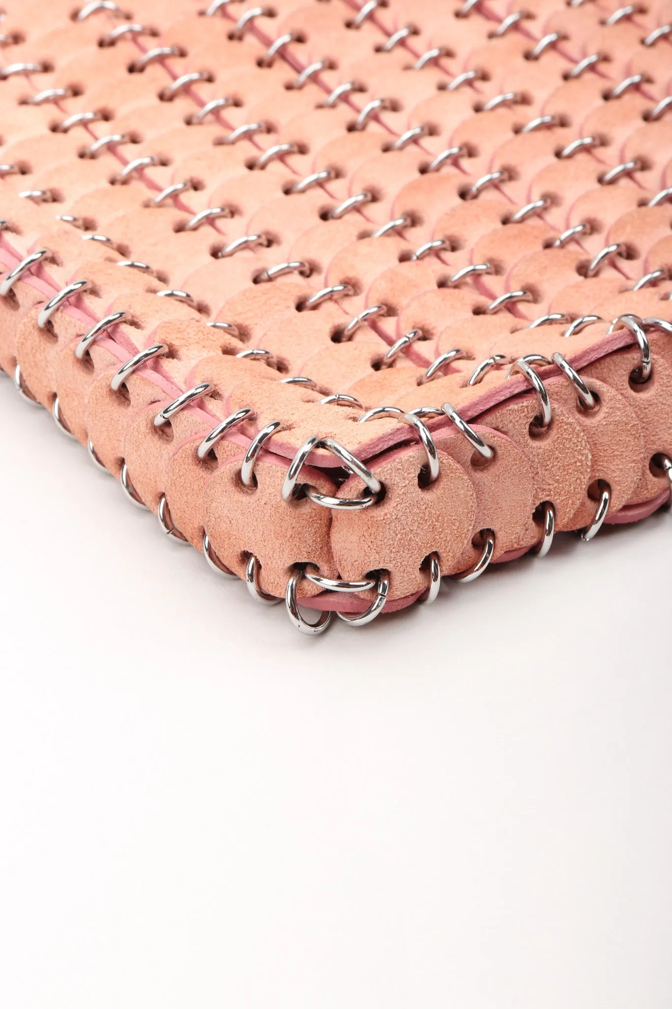 Suede Disc Chain Bag