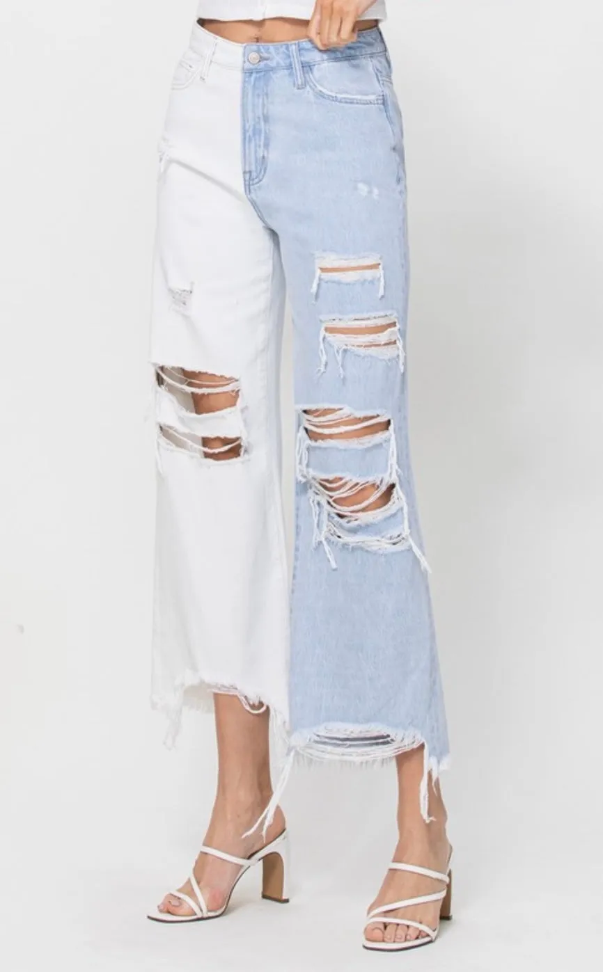 Super High Rise Cropped Denim