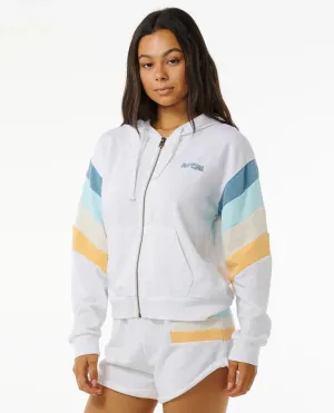 Surf Revival Zip Thru Hoodie - Grey Marle
