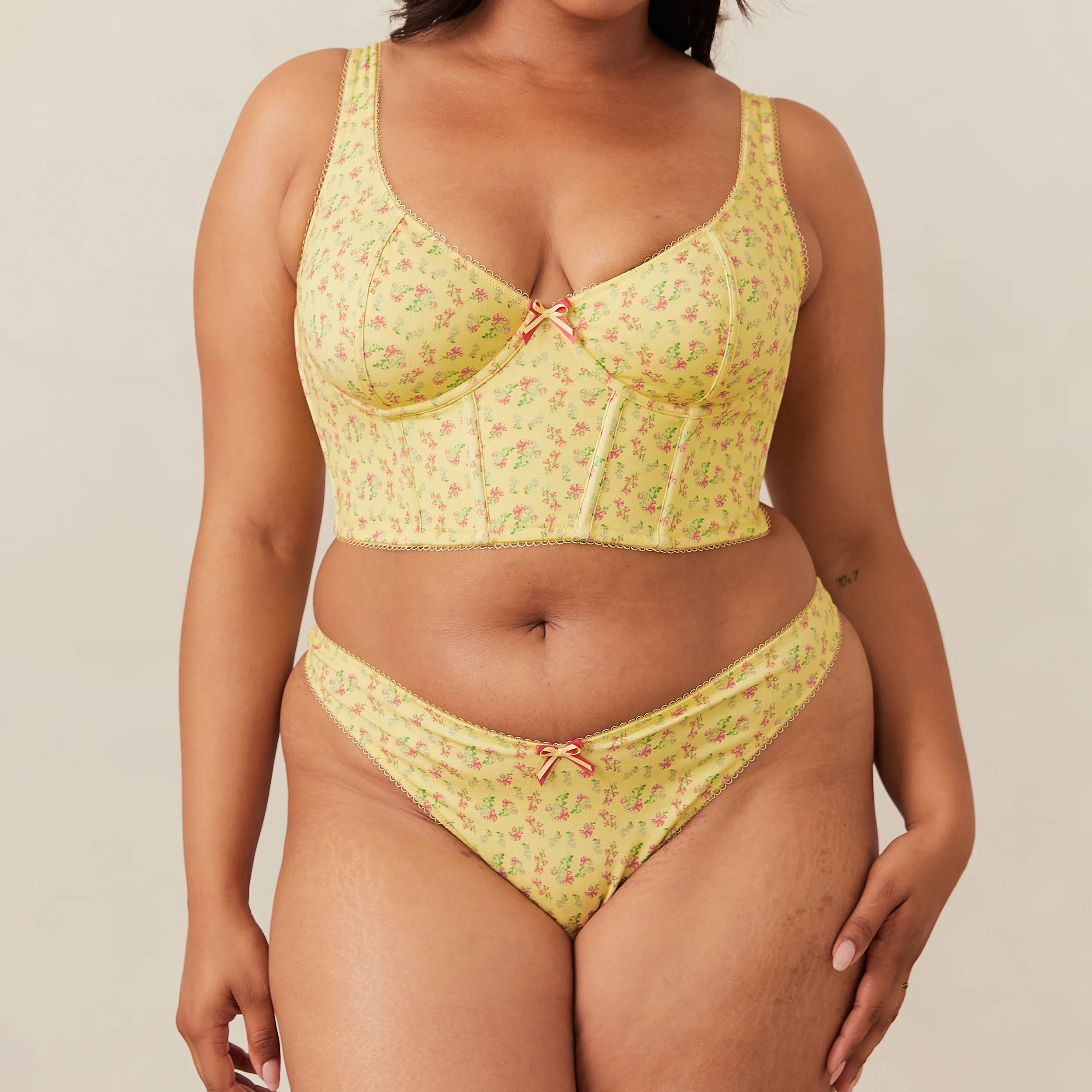 Sweet Longline Soutien-Gorge - Citron Fleuri