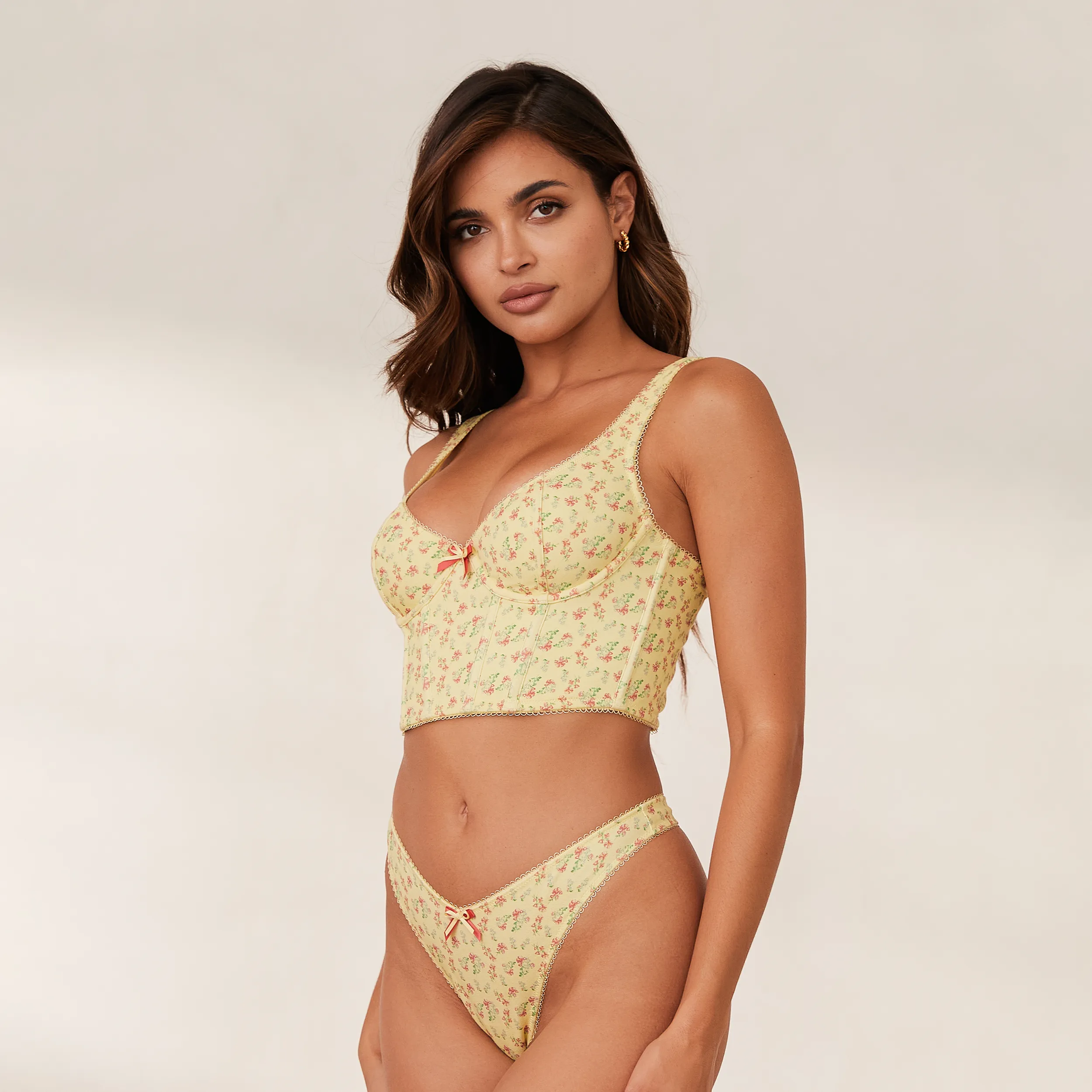 Sweet Longline Soutien-Gorge - Citron Fleuri