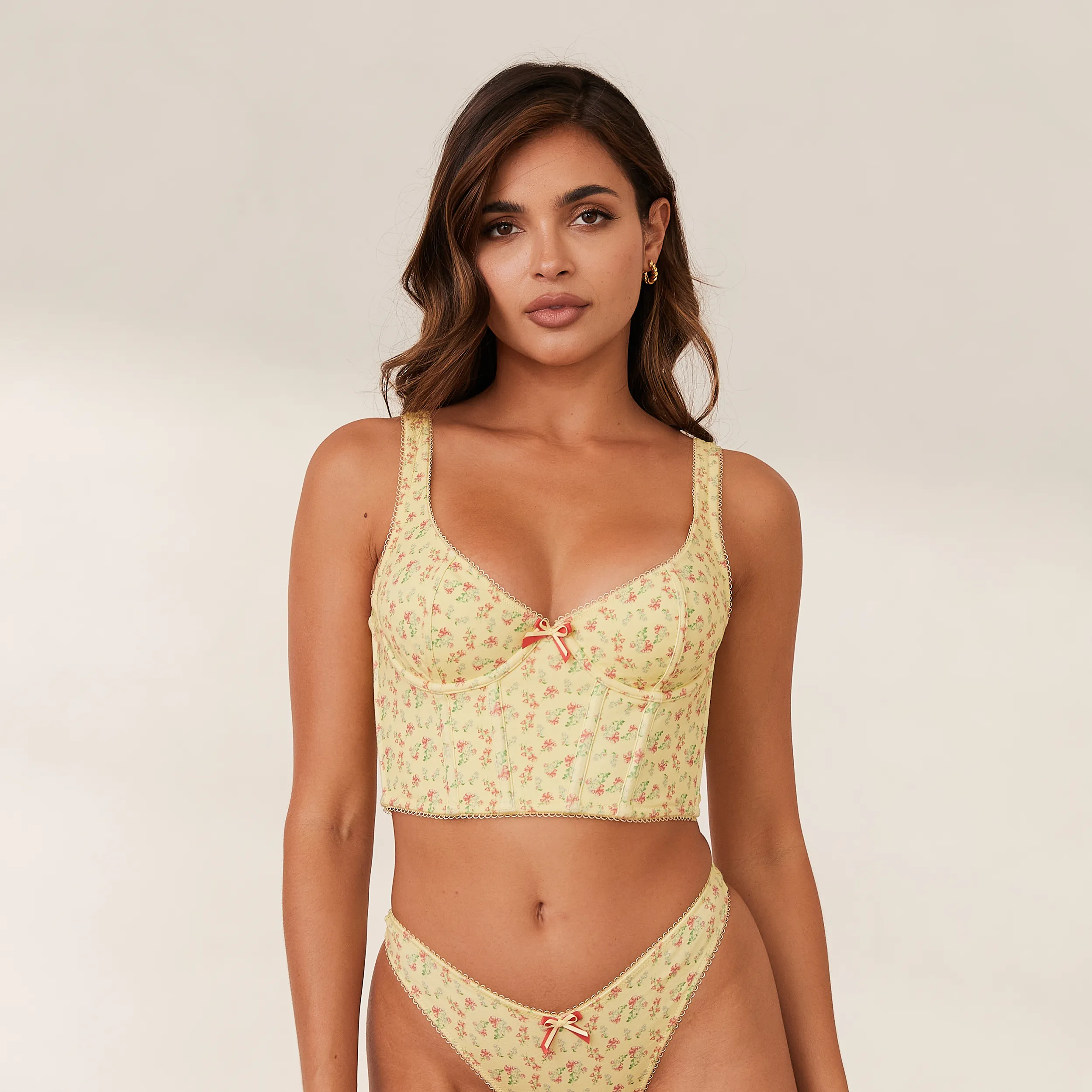Sweet Longline Soutien-Gorge - Citron Fleuri