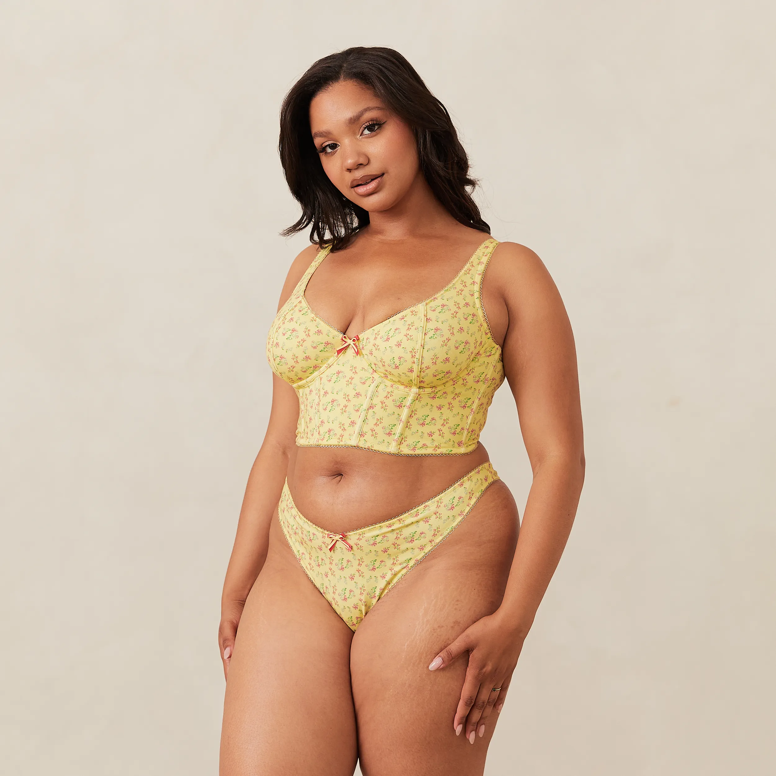 Sweet Longline Soutien-Gorge - Citron Fleuri