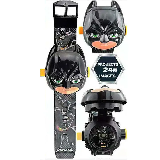 The 3 D  Projection  Children  Watch  Cartoon  Ultraman Spiderman Ironman Princess  Digital Watches  Kids Watches Toy