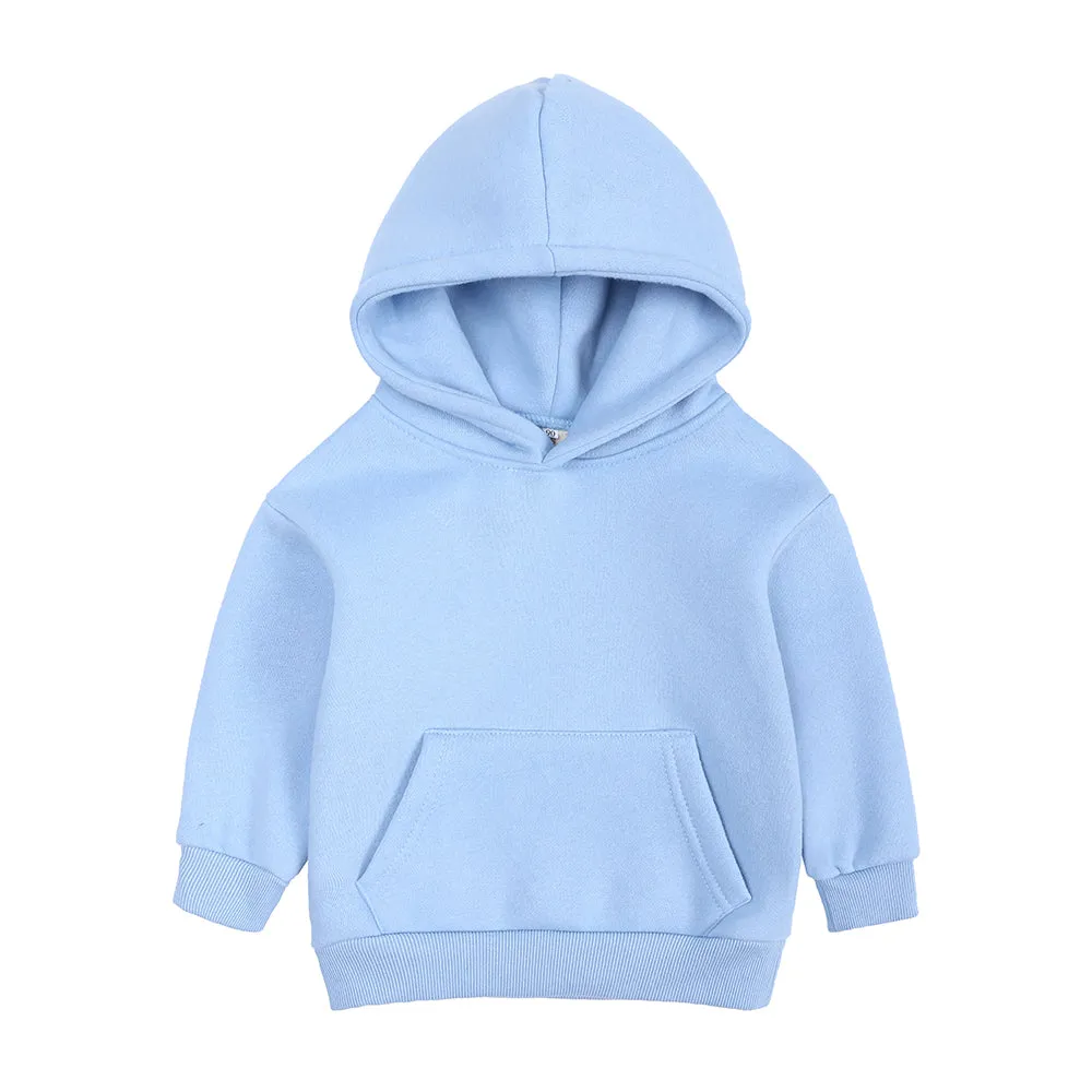 Thick Fleece Hooded Tracksuit - Blue