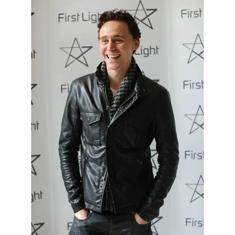 TOM HIDDLESTON LEATHER JACKET