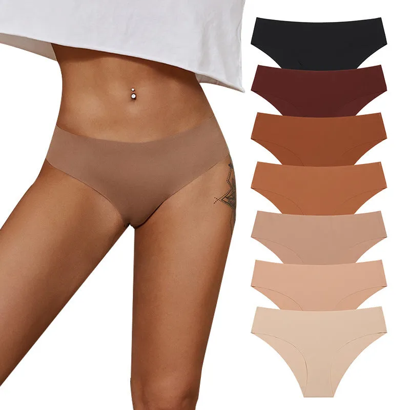 Traceless Women's briefs Pregnant Women Large Size Ice Silk Breathable sports quick dry one-piece briefs