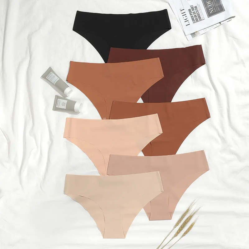 Traceless Women's briefs Pregnant Women Large Size Ice Silk Breathable sports quick dry one-piece briefs