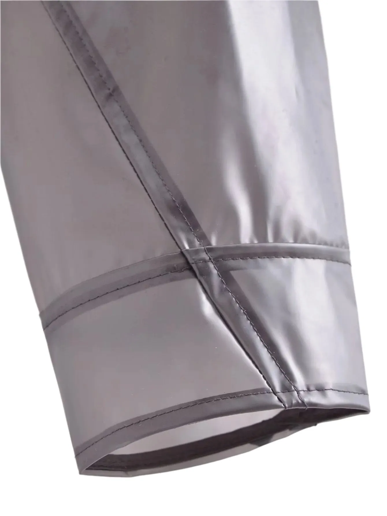 Transparent Moto Rain Jacket
