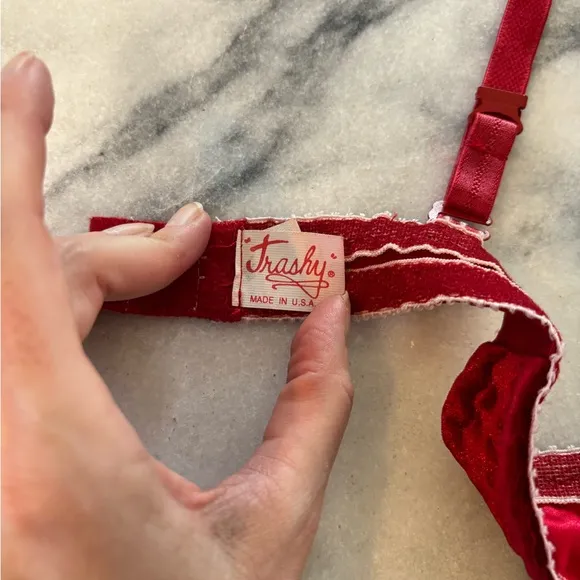 Trashy Lingerie Red Velvet Firefly  Bra Sz 32B