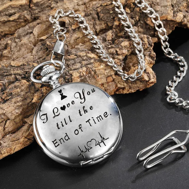 Tree of Life Pocket Watch Chains Necklace Hollow Quartz Pocket Watches Steampunk Watch Clock Men Women Gifts reloj de bolsillo