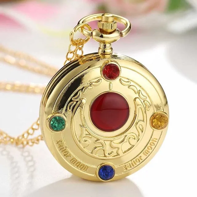 Tree of Life Pocket Watch Chains Necklace Hollow Quartz Pocket Watches Steampunk Watch Clock Men Women Gifts reloj de bolsillo