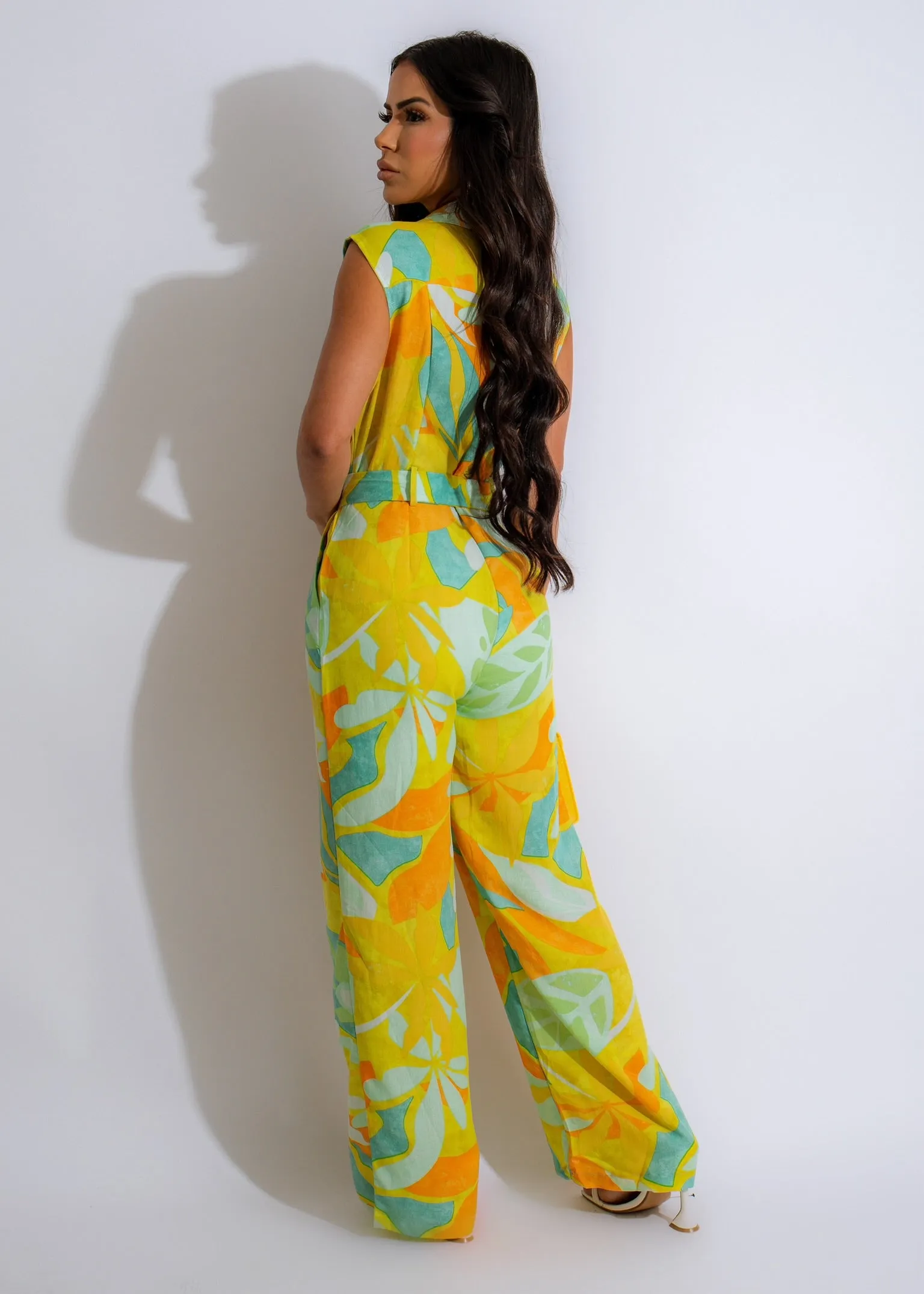 Tropical Brezze Jumpsuit Green