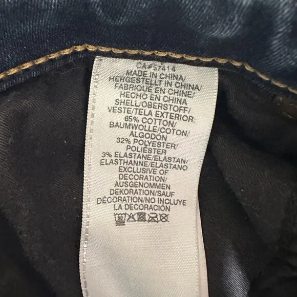 True Religion Becca Women Danim Jeans Mid Rise Bootcut Cotton Blend Size 31