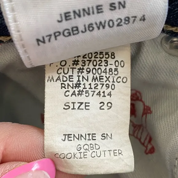 True religion Jenny curvy skinny jean medium wash 29
