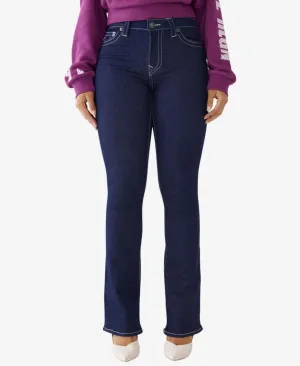 True Religion Womens Becca Mid Rise Crystal Pocket Jeans 2s Body Rinse Blue 27