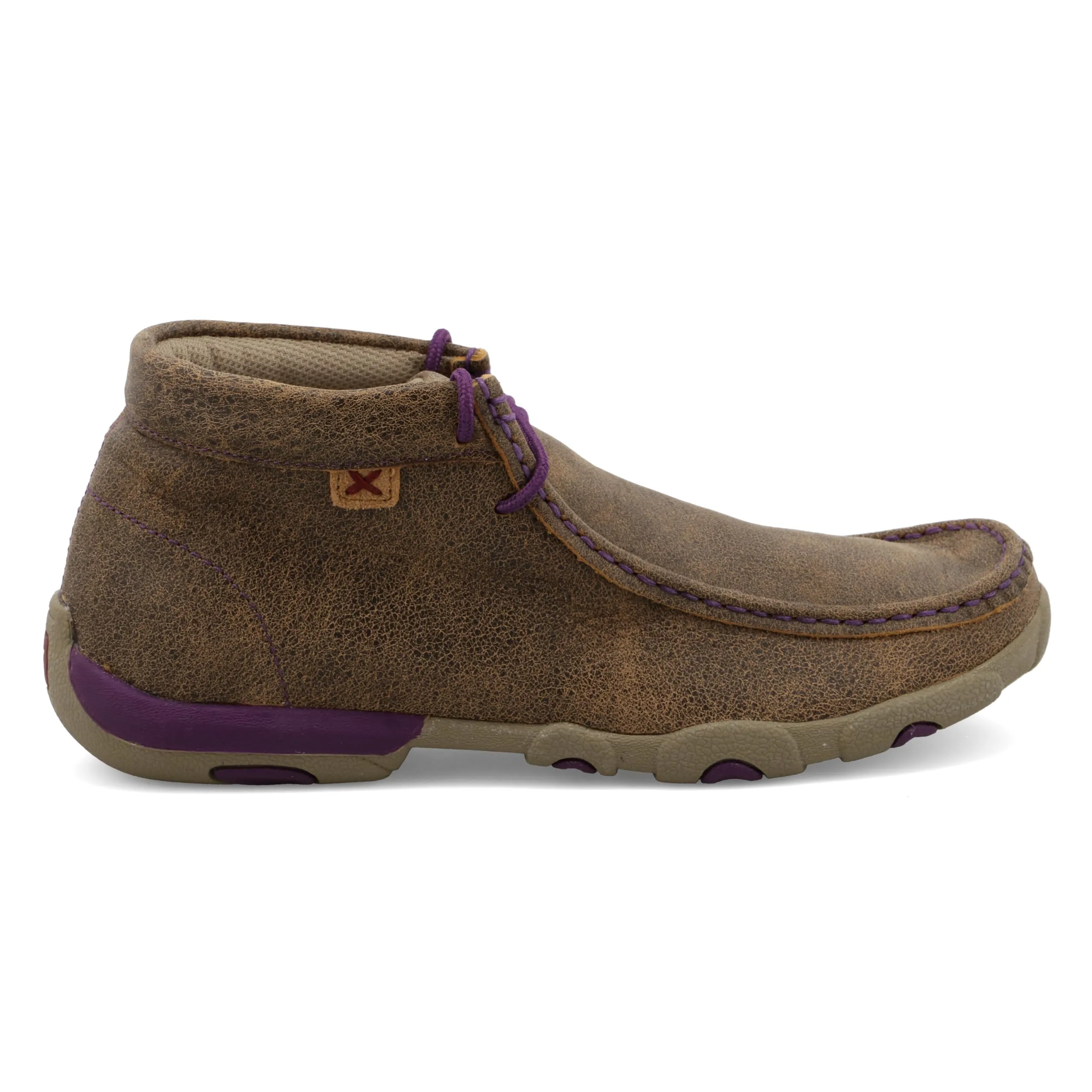 Twisted X Women's Chukka Driving Moc, Moc Toe, Bomber & Purple, 8.5 M