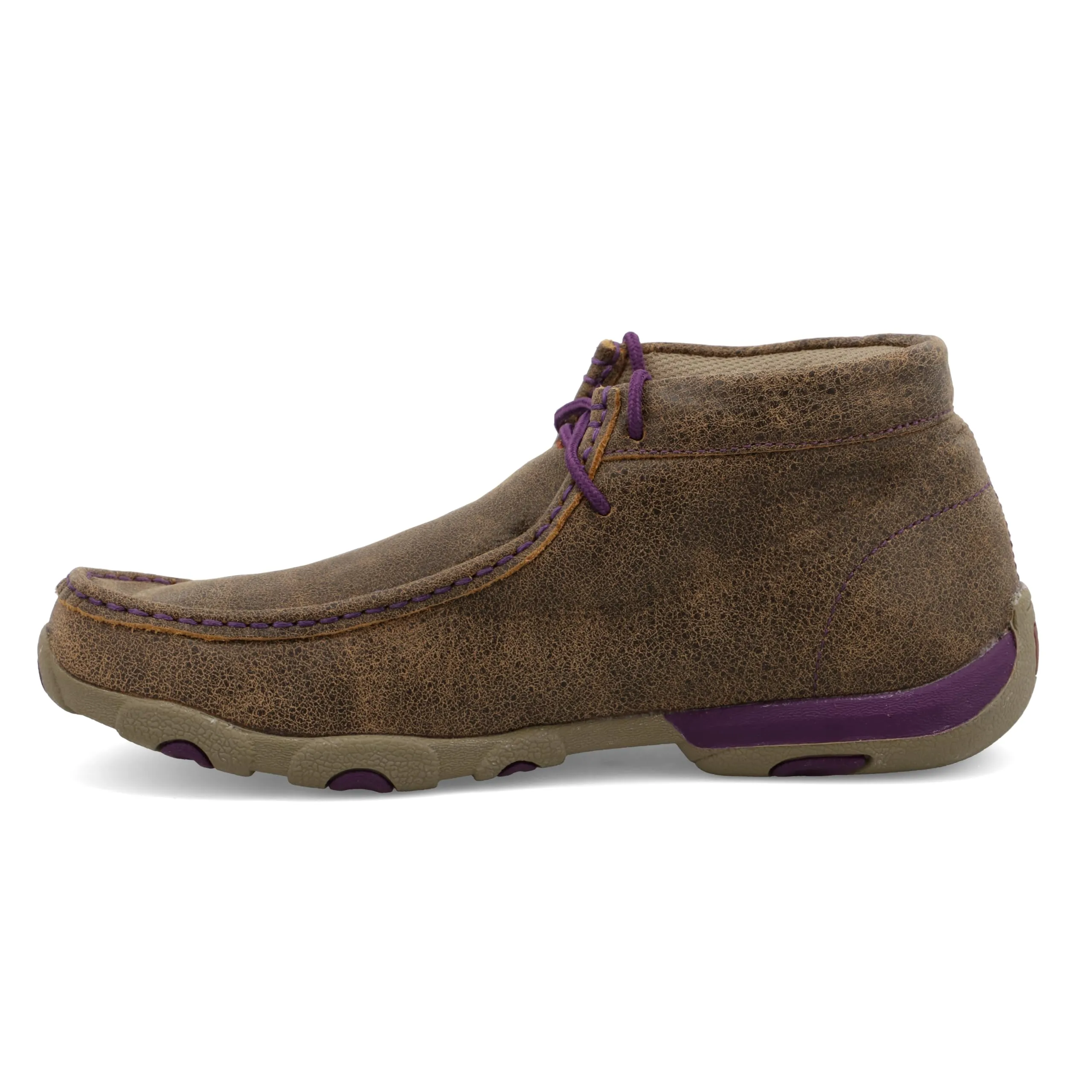 Twisted X Women's Chukka Driving Moc, Moc Toe, Bomber & Purple, 8.5 M