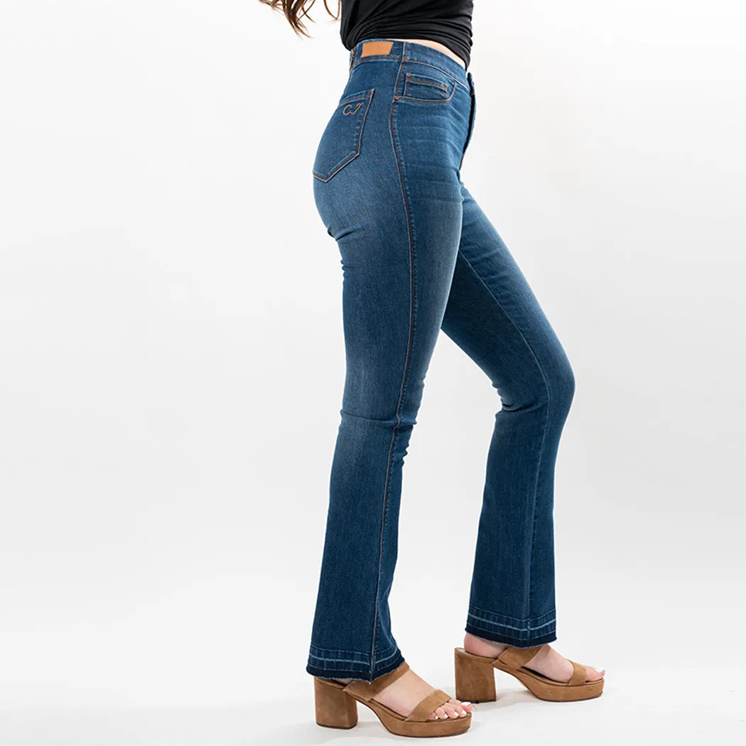 Undone Hem Bootcut Fashion Style