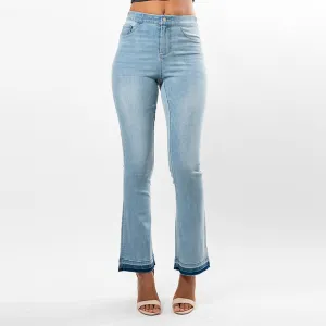 Undone Hem Bootcut Fashion Style