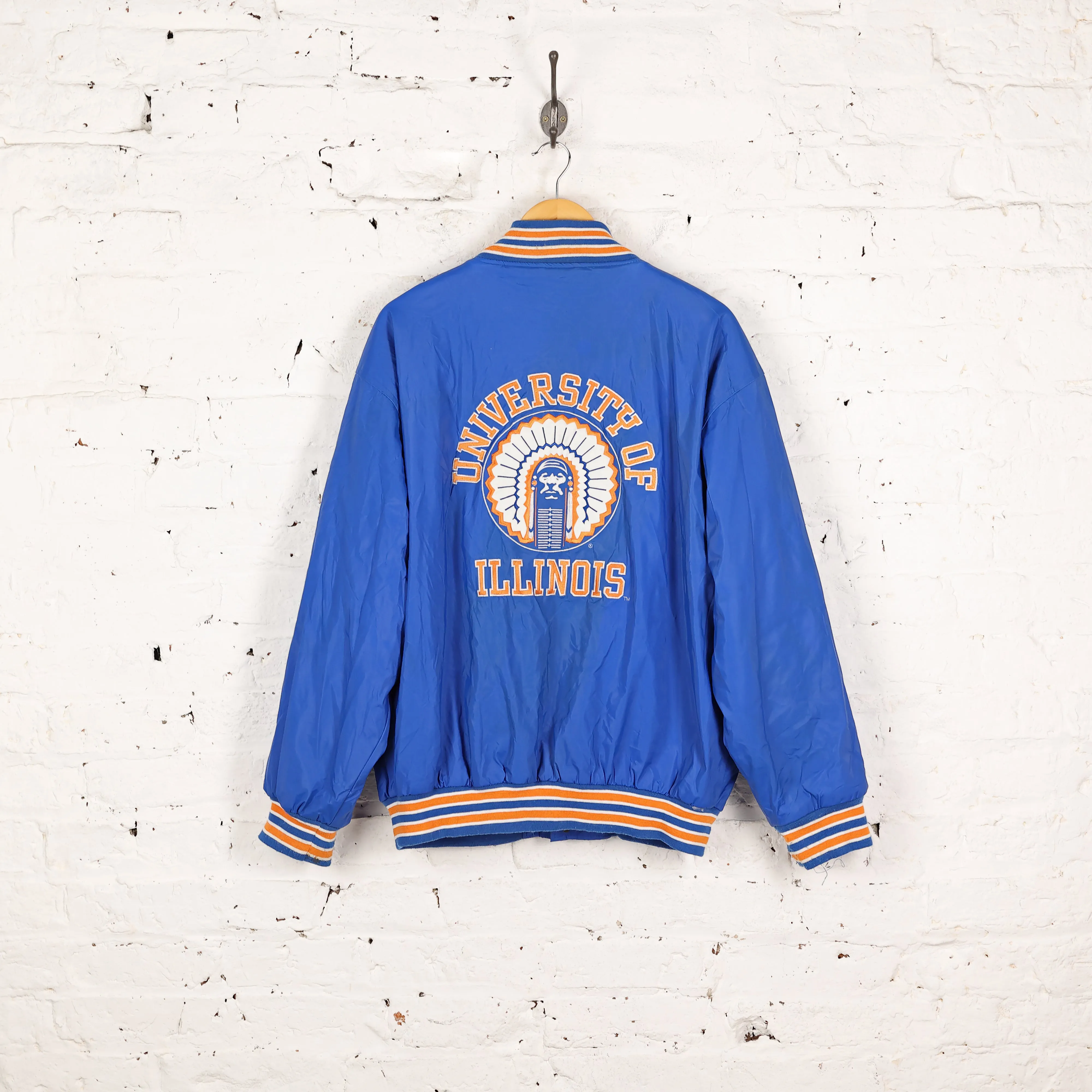 University of Illinois Bomber Jacket - Blue - L