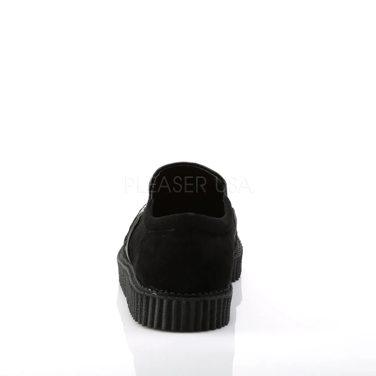 V-CREEPER-607  Black Vegan Suede