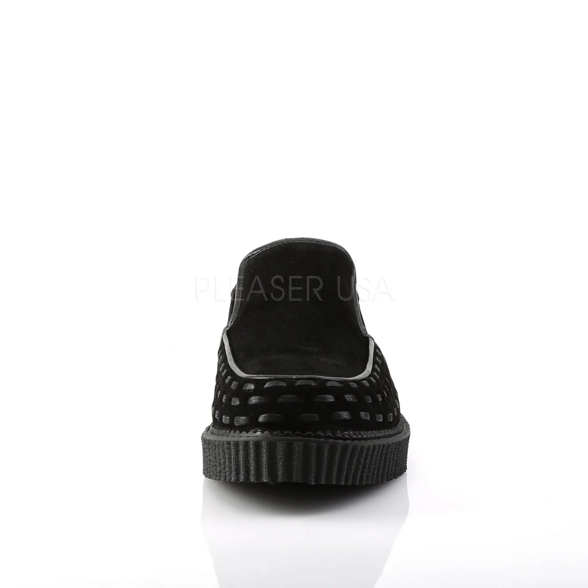 V-CREEPER-607  Black Vegan Suede
