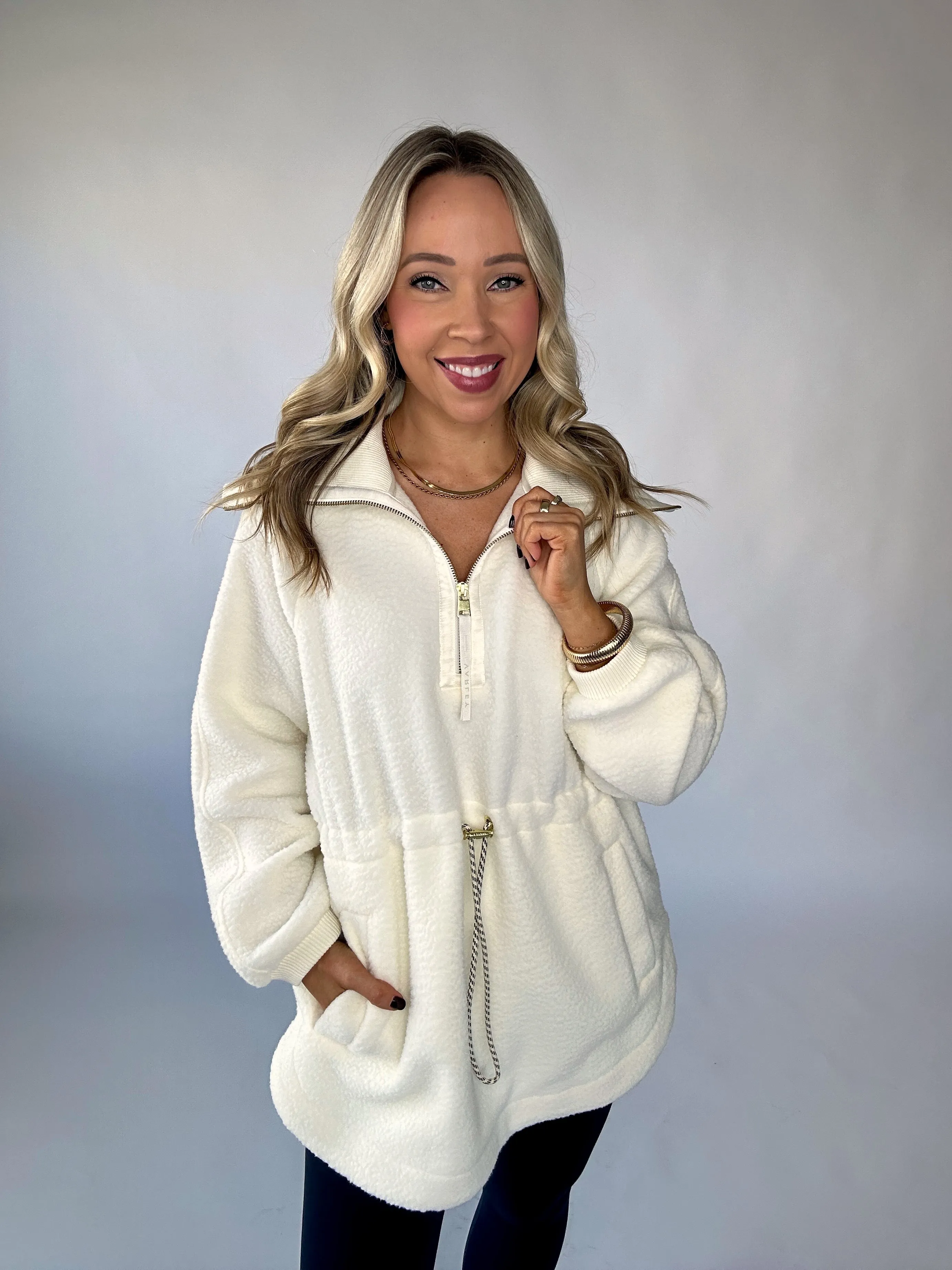 VARLEY Parnel Half-Zip Fleece - Egret