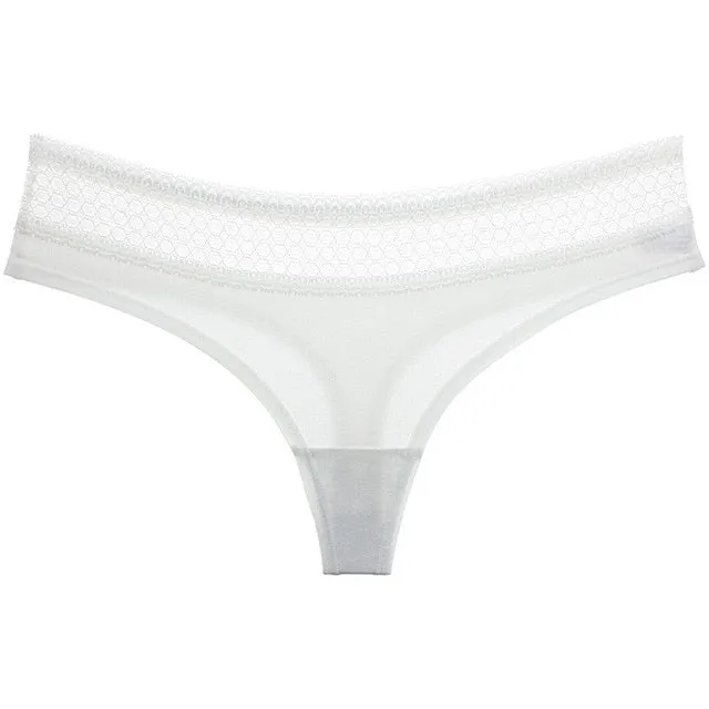 VDOGRIR Sexy Women's Lace Thong G-String Underwear Women Lingerie Seamless Panty Women Intimates Hollow Out Briefs Femme Panties
