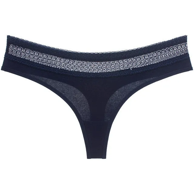 VDOGRIR Sexy Women's Lace Thong G-String Underwear Women Lingerie Seamless Panty Women Intimates Hollow Out Briefs Femme Panties