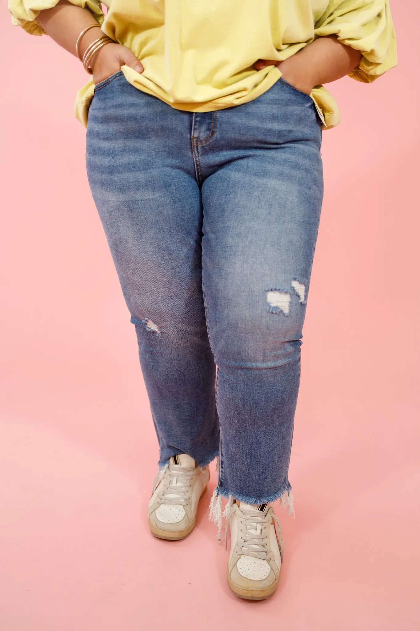 Vervet Empathy Crop Flare Jeans, REG   CURVY
