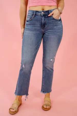 Vervet Empathy Crop Flare Jeans, REG   CURVY