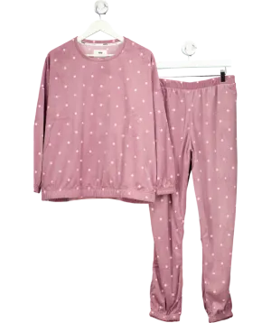 Very Purple Polka Dot Fleece Pyjama Set UK 20