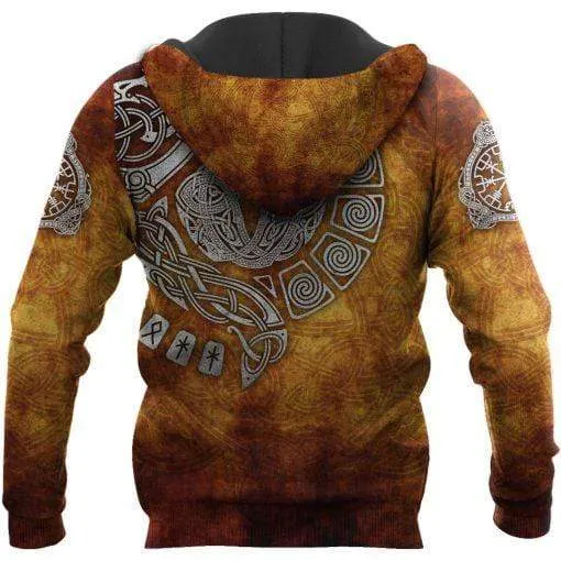 Vikings Tattoo All Over Hoodie